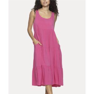 Felina Women's Isabelle MIDI Flowy Dress, Lilac Rose, NWT